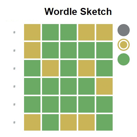 Wordle Sketch game
